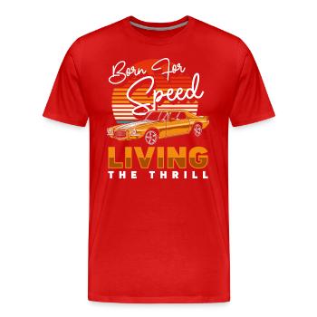 Tuner Burnout Racer de sport automobile - T-shirt bio Premium Homme - rouge - Devant - Damien (186cm)