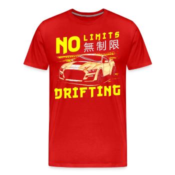 Driften Auto Quer - Männer Premium Bio T-Shirt - Rot - Vorne - Damien (186cm)