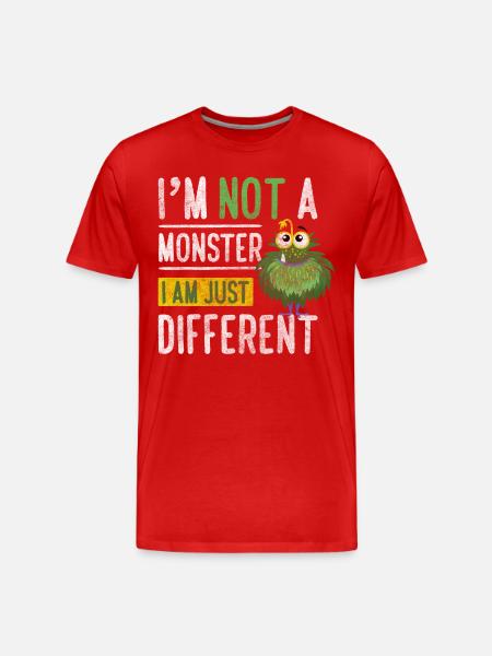 Horror Terrible Costume - Men's Premium Organic T-Shirt - red