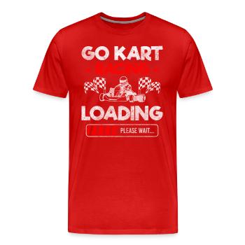 Kart Motorsport Racing - Men's Premium Organic T-Shirt - red - Front - Damien (186cm)