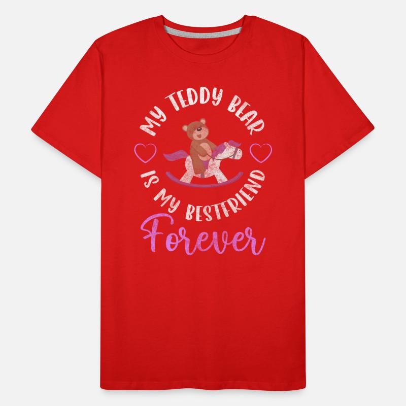 Teddy Kids Protector Cuddle Men's Premium Organic T-Shirt