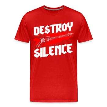 Musique Guitare Death Metal - T-shirt bio Premium Homme - rouge - Devant - Damien (186cm)