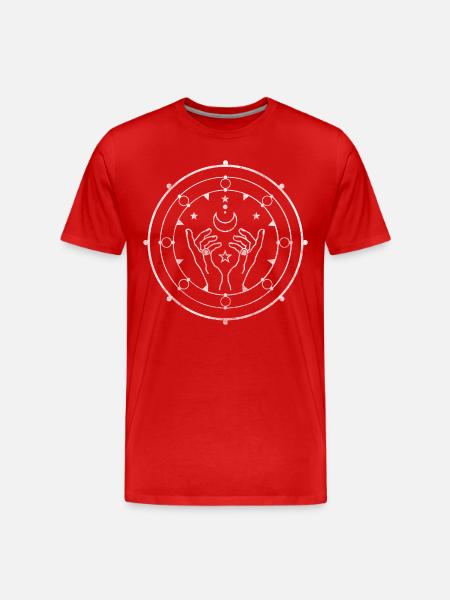 Rune symbolism sign element - Men's Premium Organic T-Shirt - red