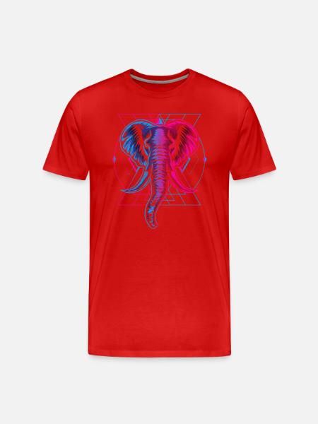 Symbol Sonne Krieger Element - Männer Premium Bio T-Shirt - Rot