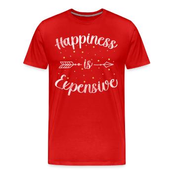 Motivation Positives Denken Optimismus - Männer Premium Bio T-Shirt - Rot - Vorne - Damien (186cm)