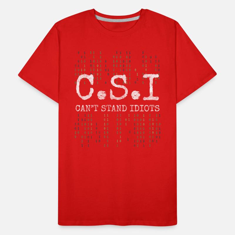 Autodérision d’un collègue idiot T-shirt bio Premium Homme