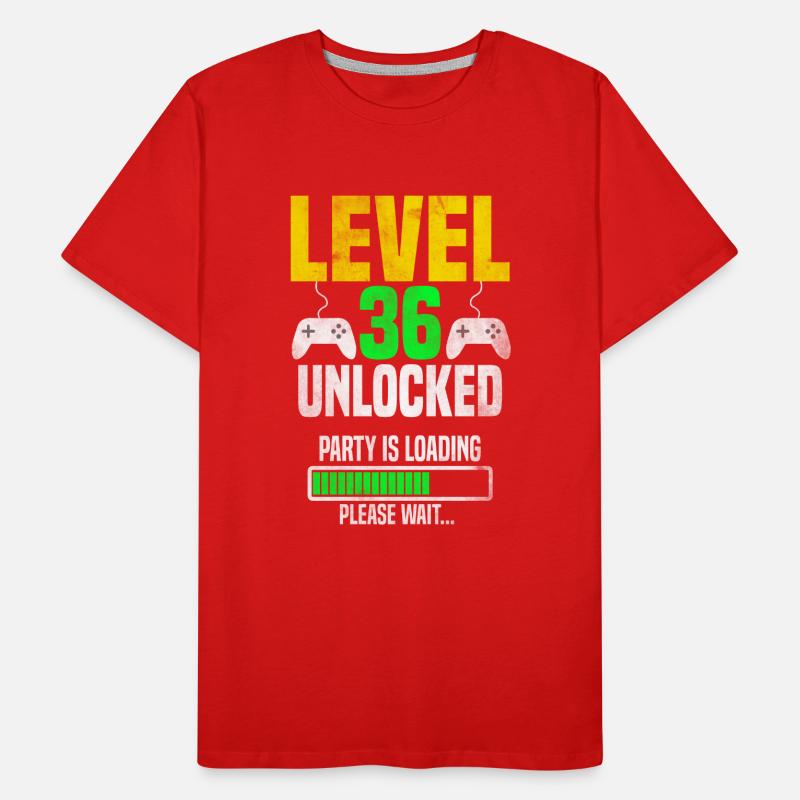 Level 36 unlocked – Party is loading Men's Premium Organic T-Shirt
