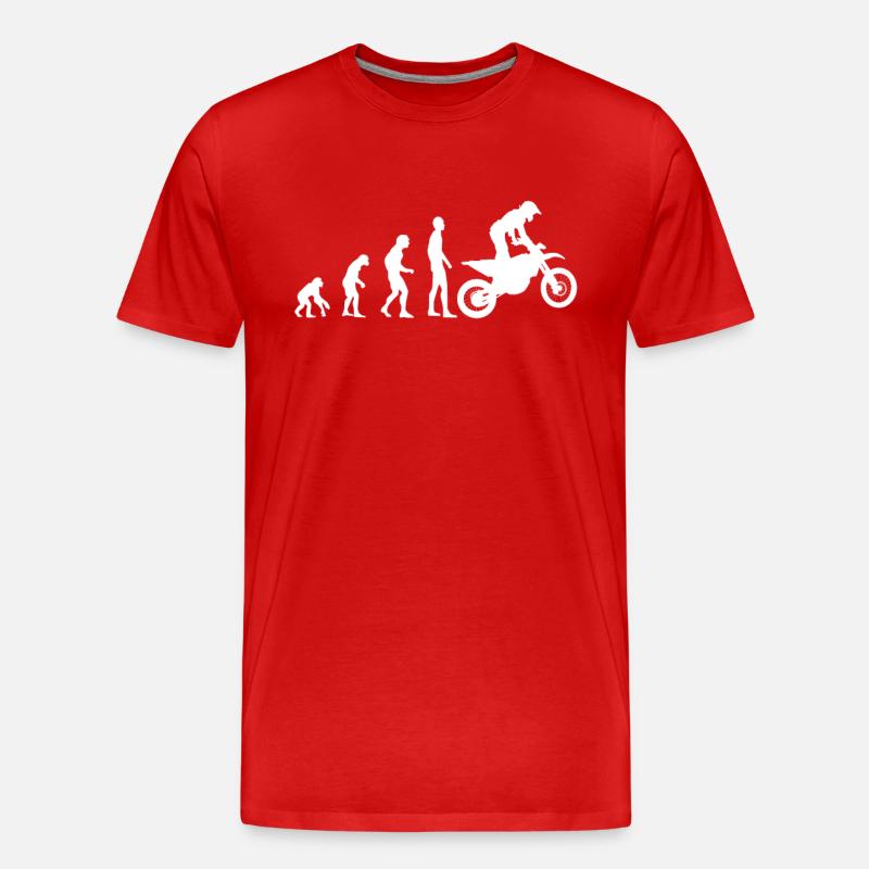 Motocross Evolution MX - T-shirt bio Premium Homme - rouge
