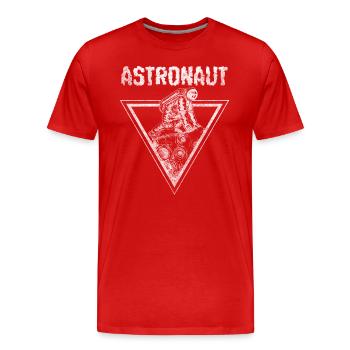 Weltall Planet Sterne Galaxie - Männer Premium Bio T-Shirt - Rot - Vorne - Damien (186cm)