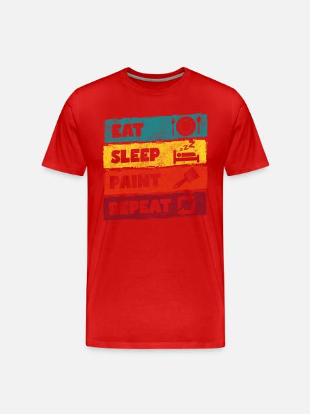 Painter spray can craft - Men's Premium Organic T-Shirt - red