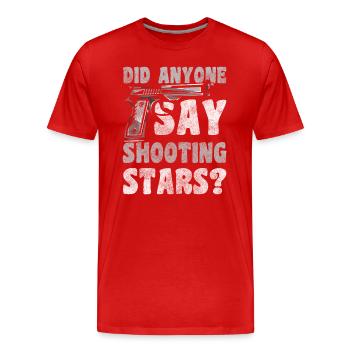 Star Shooting Star Asterisk - Men's Premium Organic T-Shirt - red - Front - Damien (186cm)