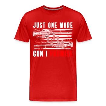 Gun Club Shooter Sport Shooter - Men's Premium Organic T-Shirt - red - Front - Damien (186cm)