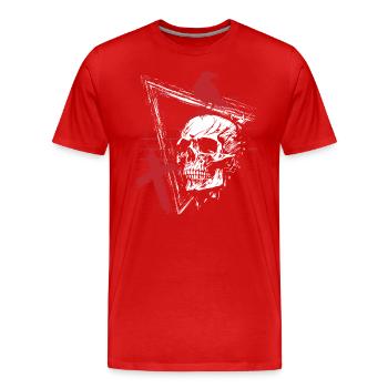 Style Polka Raven Noir - T-shirt bio Premium Homme - rouge - Devant - Damien (186cm)