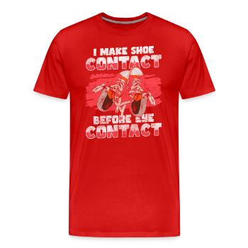 Handwerk Schuhe Handwerkskunst Turnschuhe - Männer Premium Bio T-Shirt - Rot - Vorne - Damien (186cm)