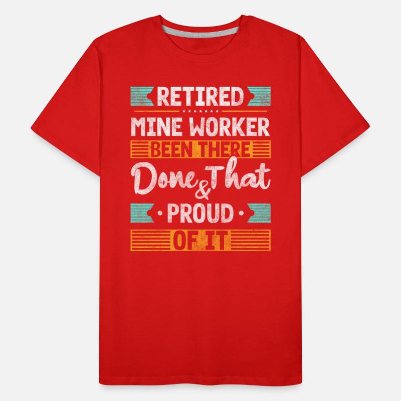 Mining, Worker, Coal Men's Premium Organic T-Shirt