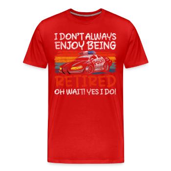 Police Order Uniform Hunting - Men's Premium Organic T-Shirt - red - Front - Damien (186cm)