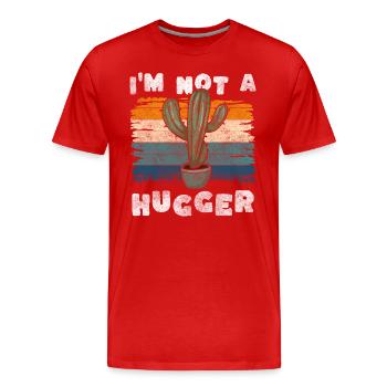 Pflanze Wüste Wasser Stechen - Männer Premium Bio T-Shirt - Rot - Vorne - Damien (186cm)