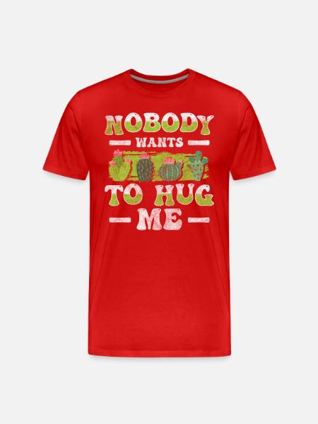 Cacti Spines Gardener - Men's Premium Organic T-Shirt - red