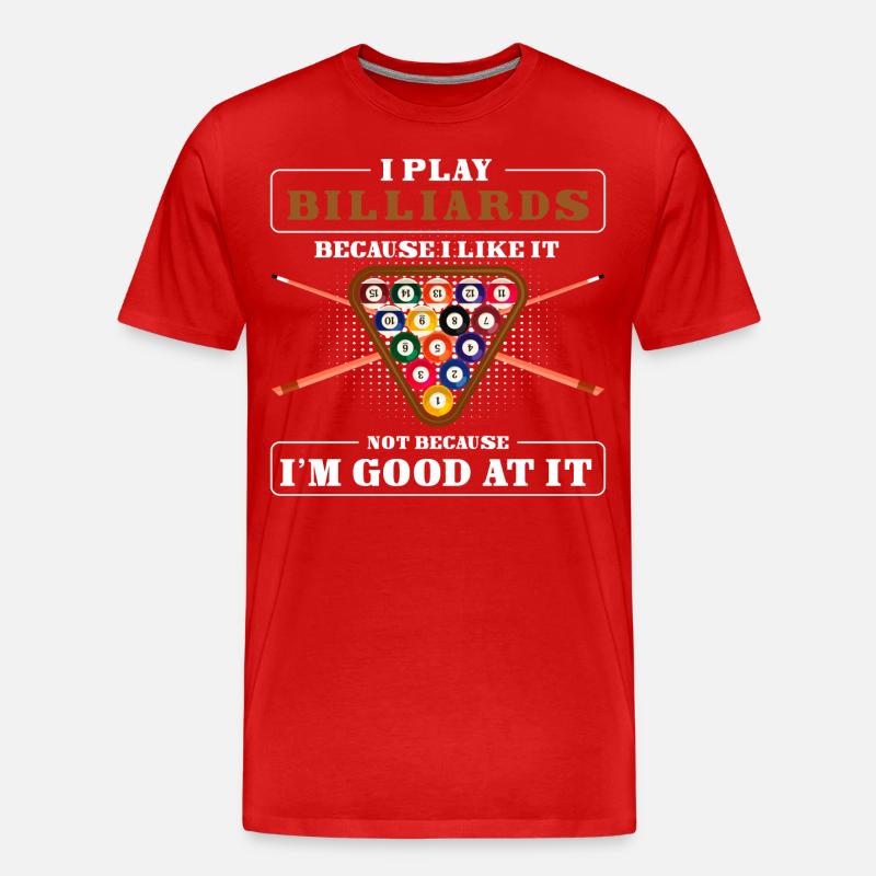 Billard Pub Gagner - T-shirt bio Premium Homme - rouge