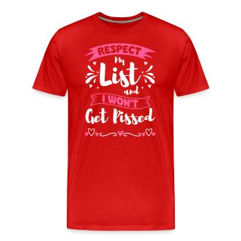 Shopping Shopaholics Shopping Queen Fashion - Men's Premium Organic T-Shirt - red - Front - Damien (186cm)