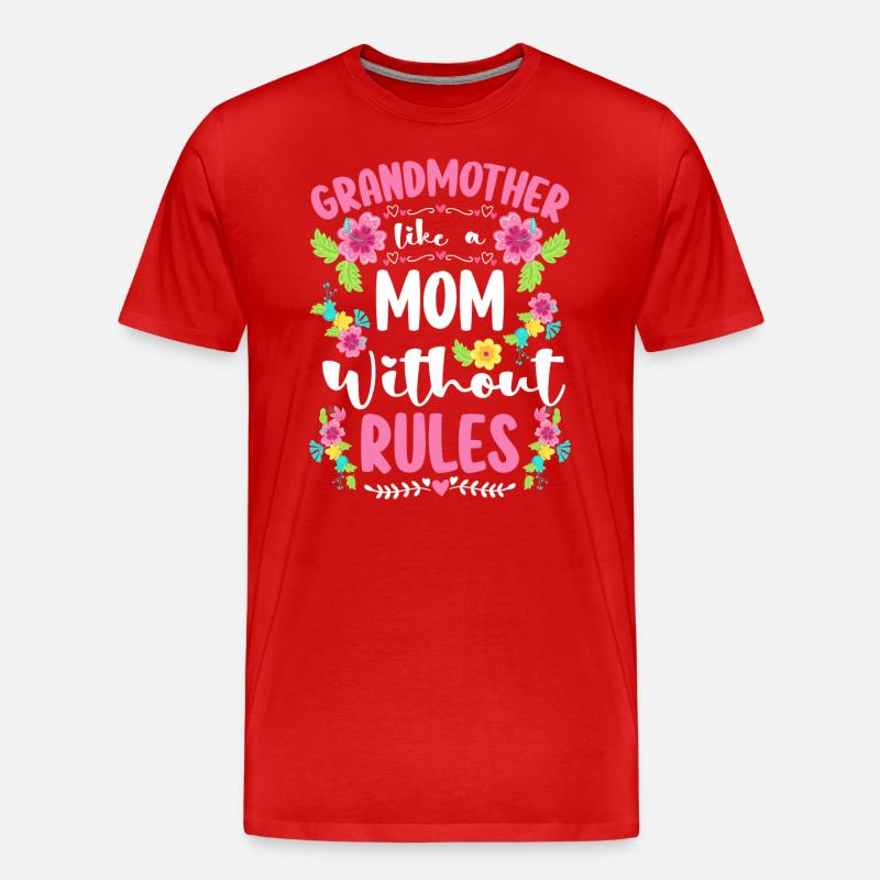 Opa Großmutter Baby - Männer Premium Bio T-Shirt - Rot