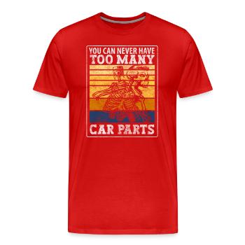 Mécanicien Atelier Tuning Tuner - T-shirt bio Premium Homme - rouge - Devant - Damien (186cm)