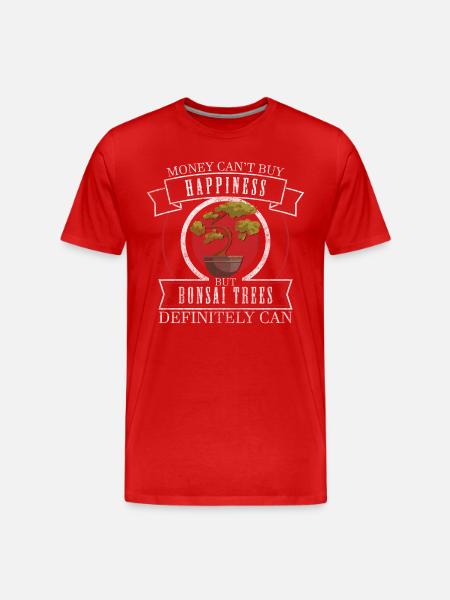 Bonsai Tree Art Tree Garden - Men's Premium Organic T-Shirt - red