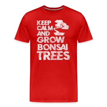 Bonsaï, Japonais, Bouddhisme - T-shirt bio Premium Homme - rouge - Devant - Damien (186cm)