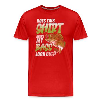 Angler Perch Leisure - Men's Premium Organic T-Shirt - red - Front - Damien (186cm)