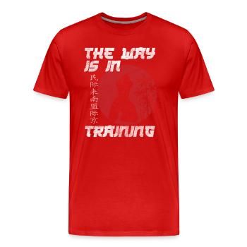 Les arts martiaux japonais mettent à l’honneur l’art japonais - T-shirt bio Premium Homme - rouge - Devant - Damien (186cm)