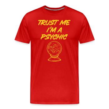 Hellseher Magie - Männer Premium Bio T-Shirt - Rot - Vorne - Damien (186cm)