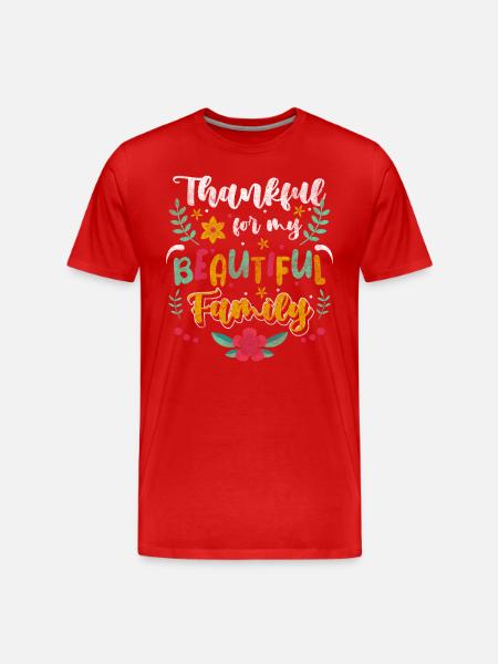 Family outing at home - Men's Premium Organic T-Shirt - red