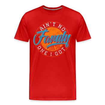 Fête de réunion de famille pour les enfants - T-shirt bio Premium Homme - rouge - Devant - Damien (186cm)