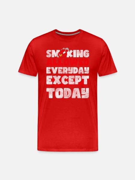 Seeking Winner Discipline Not Smoking - Men's Premium Organic T-Shirt - red