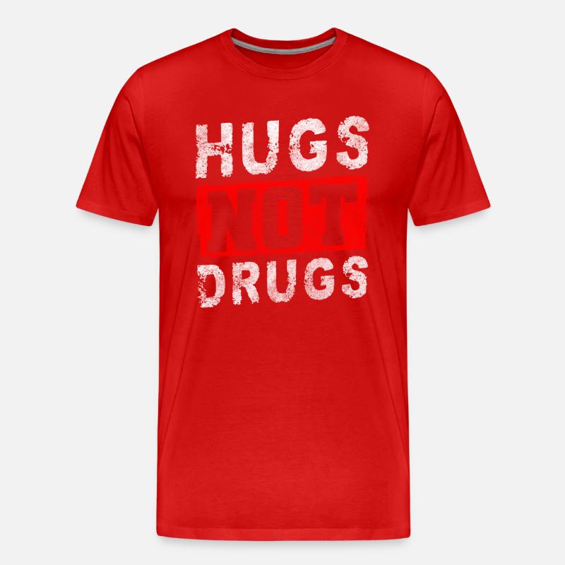 Drogen Süchtig Hanf - Männer Premium Bio T-Shirt - Rot