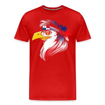 Panama - T-shirt bio Premium Homme - rouge - Devant - Damien (186cm)