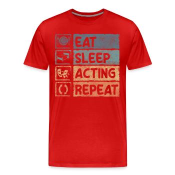 Theater Episch Regie Broadway - Männer Premium Bio T-Shirt - Rot - Vorne - Damien (186cm)