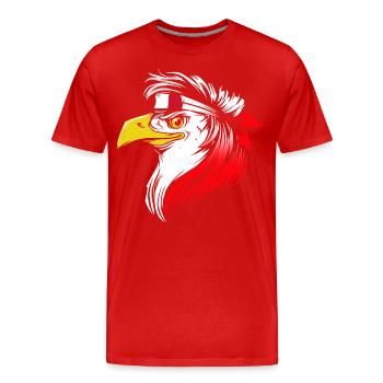 Malta - Men's Premium Organic T-Shirt - red - Front - Damien (186cm)