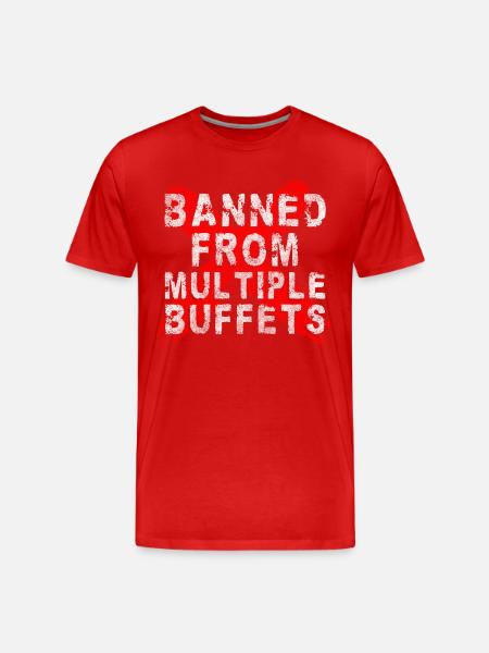 Buffet Hunger Hotel Frequent Eater - Men's Premium Organic T-Shirt - red