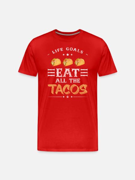 Buffet Gourmet Restaurant - Men's Premium Organic T-Shirt - red