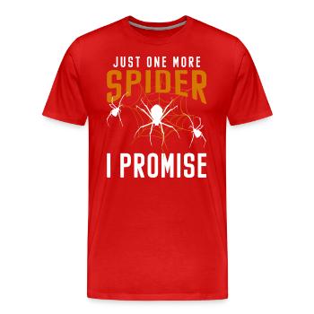 Spinnennetz Halloween Biss - Männer Premium Bio T-Shirt - Rot - Vorne - Damien (186cm)
