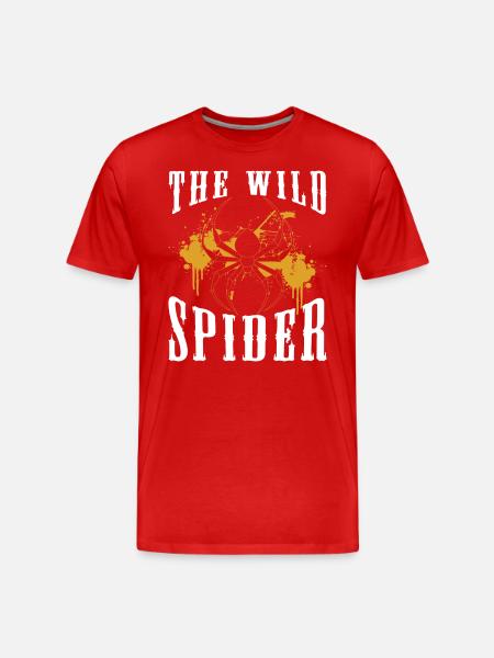 Cobweb, Nature, Fishnet, Silk Threads - Men's Premium Organic T-Shirt - red