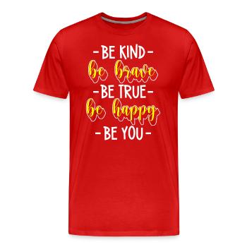 Perfect person individual special - Men's Premium Organic T-Shirt - red - Front - Damien (186cm)