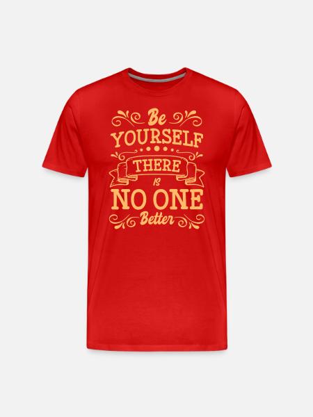 Unique Rainbow Creative Special - Men's Premium Organic T-Shirt - red