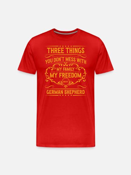 German Shepherd Schutzhund Schutzhund Schutzdienst - Men's Premium Organic T-Shirt - red