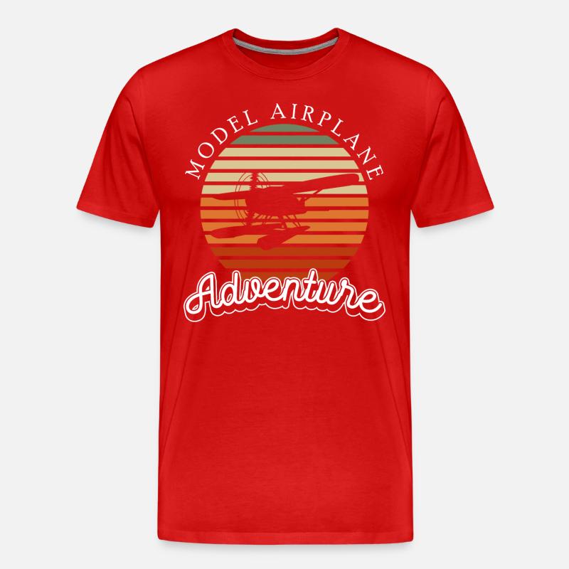 Model Maker Sky Model - Men's Premium Organic T-Shirt - red