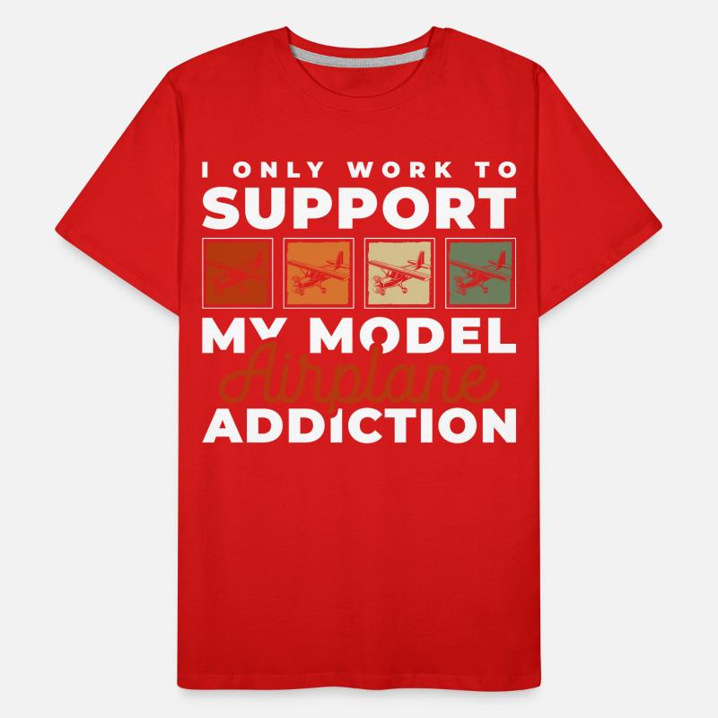 Maquette D’avion Modèle Volant Modélisme Modélisme T-shirt bio Premium Homme