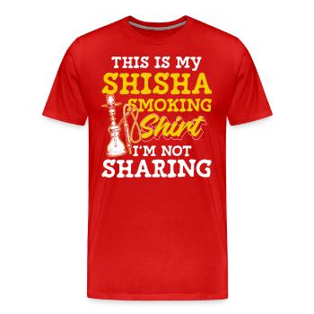 Sisha Rauchen Türkisch Orient - Männer Premium Bio T-Shirt - Rot - Vorne - Damien (186cm)