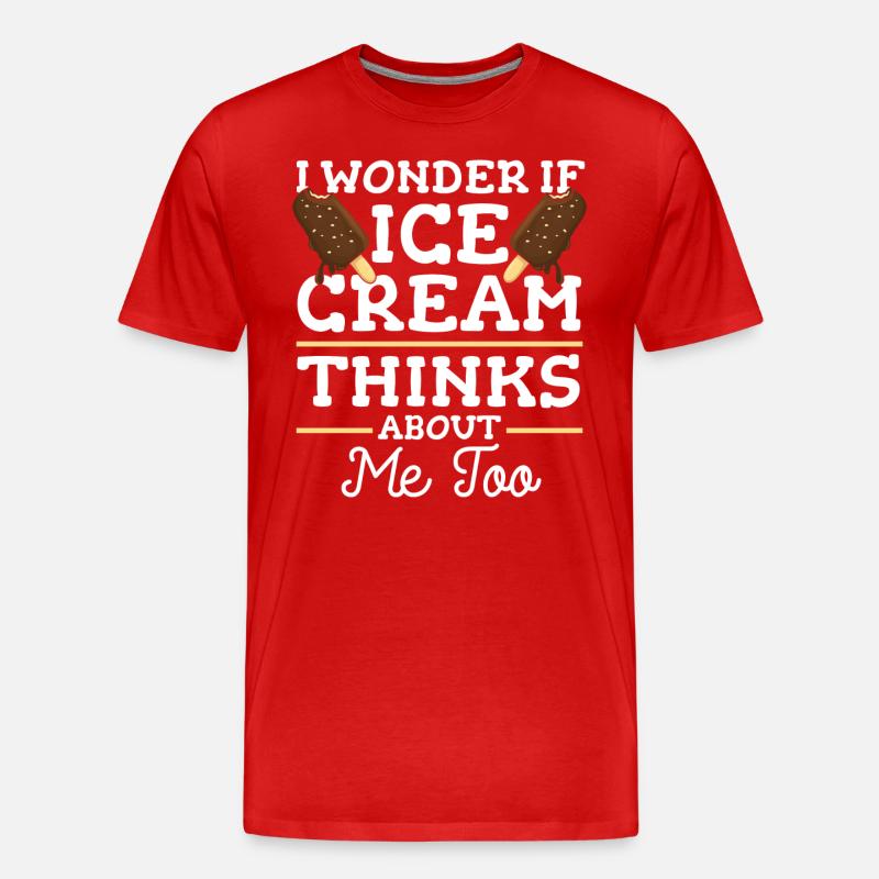 Crème glacée d’été - T-shirt bio Premium Homme - rouge