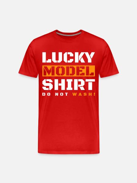 Model Ship Captain Anchor - Men's Premium Organic T-Shirt - red